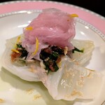 口悦 - 生アオサと新生姜のサラダ仕立て