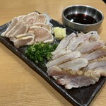 鳥焼肉 鳥ひびきちゃん - 大山どりたたき2点盛り