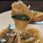 小菜一碟 - フカヒレの松茸と九条葱煮込み。