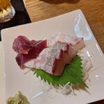 泰平 - 刺身盛り（7切）カンパチ、タイ、生カツオ