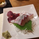泰平 - 刺身盛り（7切）カンパチ、タイ、生カツオ
