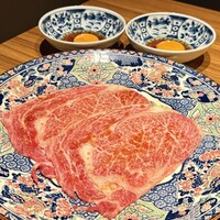 中目黒焼肉 登牛門 - リブロース焼きすき