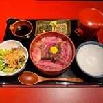 庄屋丸八DINING - 黒毛和牛ひつまぶし御膳　2,200円