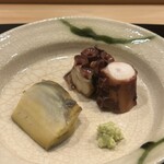 鮨 十兵衛 - ④石川産たこと福井産のあわび