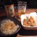 卯 - 秋味でじゃこおろしと鶏の煮物を頂く