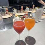 フレンチバルギンザ by plein - ベリーニ(スパークリング×桃)、ミモザ(スパークリング×オレンジ)