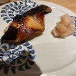 吉祥じ 和こん - いつもの酒泥棒　銀鱈西京焼き　付け合わせの生姜も酒泥棒