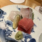 吉祥じ 和こん - 縞鯵　マグロ　鯛はすだち塩がいい