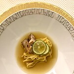 SALONE TOKYO - 〝Tajarin”京都府亀岡産七谷地鶏のブロード