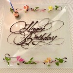 SALONE TOKYO - サローネトーキョーのバースデープレートは可愛くてお気に入りです。