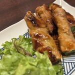 地鶏×鮮魚 個室居酒屋 もみじ庵 - アスパラの豚肉巻き