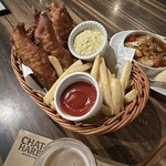 チャタンハーバーブルワリー＆レストラン - ビアバターフィッシュ＆チップス タルタルソース添え