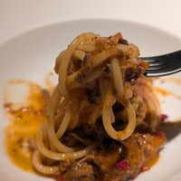 malca - 愛知県産めぐみ鴨、ラグーソース、スパゲッティ