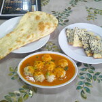 Eg Dine - マンゴーラッシー ＆ スープモモ ＆ プレーンナン ＆ チョコレートナン