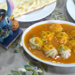 Eg Dine - マンゴーラッシー ＆ スープモモ ＆ プレーンナン ＆ チョコレートナン