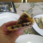 Eg Dine - マンゴーラッシー ＆ スープモモ ＆ プレーンナン ＆ チョコレートナン