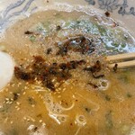 博多ラーメン ばりこて - 辛子高菜→ちゃんと辛い＆美味しい