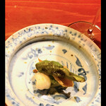 草屋根の宿 龍のひげ - 鮎と白茄子の涼香焼き〜