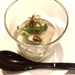 草屋根の宿 龍のひげ - 玉葱のムース〜