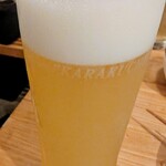 居酒屋増えた。 裏裏飯屋 - 柚子ビール（ビールカクテル）