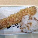 つるまる - ちくわ天 110円(税込) & ちりめん山椒おにぎり 130円(税込)