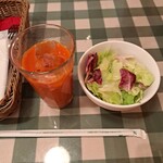イタリアンダイニングDONA 川崎ダイス店 - 有機野菜ジュース、サラダ