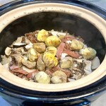 館山美食倶楽部 - ■松茸煲仔饭■ 松茸と栗の土鍋ご飯