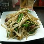 めだかタンタン - ニラレバ炒め