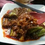 めだかタンタン - 白なすの肉味噌炒め