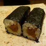 鮨ふじ田 - かんぴょうはわさびをつけて