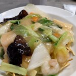 清水チャーハン食堂 - えび塩あんかけ（麺） 1,000円