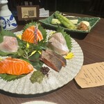 酒としゃけ SALMON'S - サーモン5種盛り合わせ
