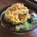 立喰いそば　よりみち - わかめそば＠税込400円＋かき揚天＠税込150円