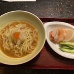 中国料理 翆陽 - ふかひれ冷麵
      ふかひれ､エビ､蟹・帆立やきゅうり､ミョウガが別盛りで提供され自分で盛り付けました。
