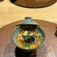 十皿 - 鰻と黄ニラのロワイヤル