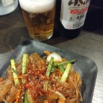 韓美軒 - チャプチェ が出てきたので 昼飲み しちゃいました　ノンアルコールです