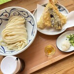 本格手打 もり豊 - 醤油・海老ちく天セット
