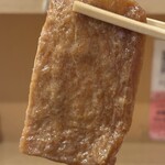 天ぷら・あて巻き そばいち - 揚げ、おいなりさんの揚げを代用