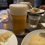Karuizawa Marriott Hotel - 生ビール１パイント（568ml）×2と各種料理