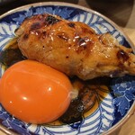 炭火焼鳥 たけ藏 - つくね(月見)