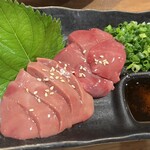 炭火焼鳥 たけ藏 - 肝のさしみ