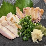 炭火焼鳥 たけ藏 - もも＆ムネたたき盛り合わせ