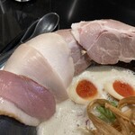 鶏soba 座銀 - 特製 鶏soba（チャーシューアップ）