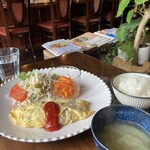 cafe 海 - 和風オムレツ