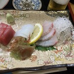 居酒屋海賊船 - 250917水　鹿児島　居酒屋海賊船　刺身盛り合わせ880円