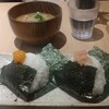 浅草おにぎり はるちゃん - お新香は後から来たので写真撮れなかった。