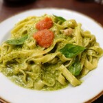 鎌倉パスタ - 料理写真:たらこ明太ジェノベーゼ、パスタ&ソース2倍