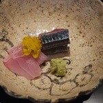馳走のかぜ - 2014.10お昼のミニコースサンマのお造りおいしい！