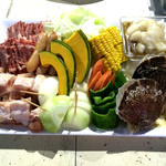 WOOD PECKER Nakijin - 料理写真:BBQ(肉、シーフード、野菜)MIX