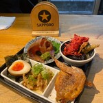 名古屋柳橋 のりのり酒場 - 晩酌セット　1,500円の４種盛♪1,500円